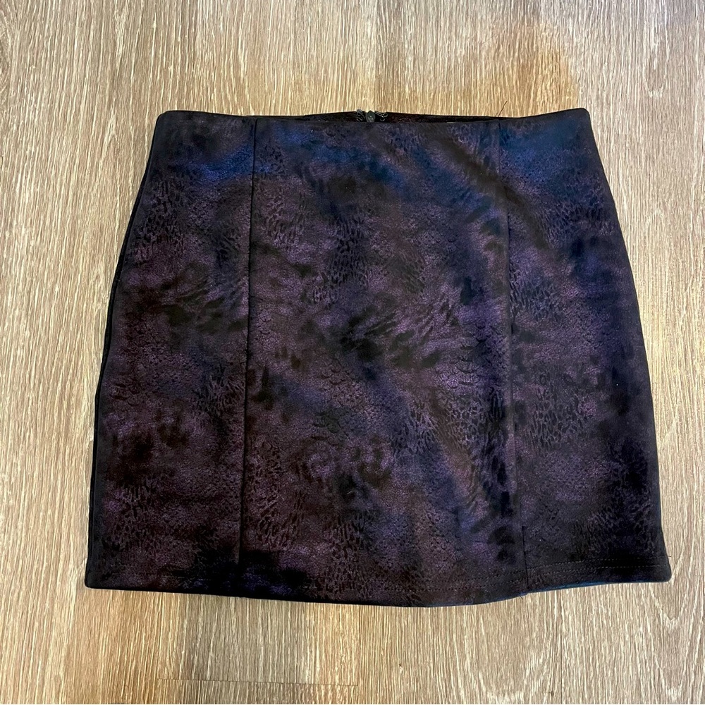 Animal print mini skirt